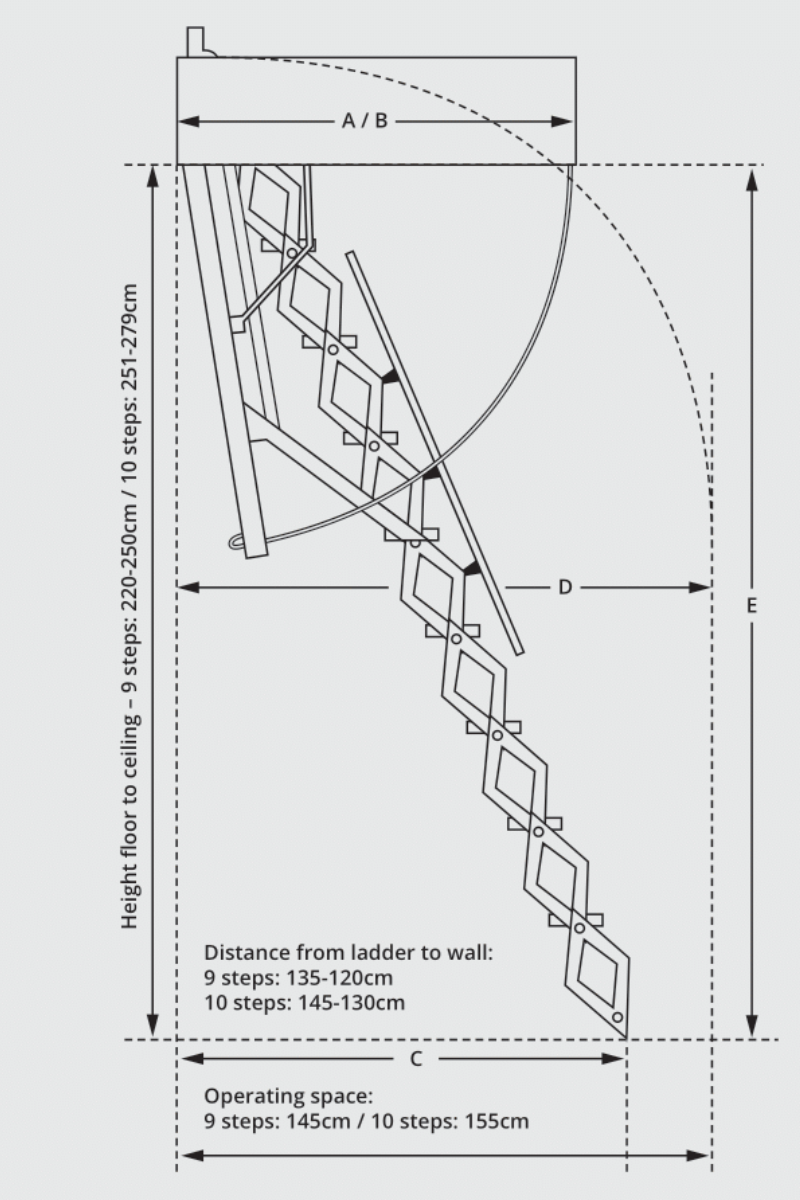 Attic Ladder Columbus Concertina