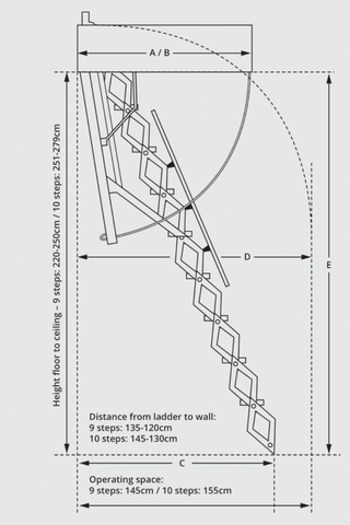 Attic Ladder Columbus Concertina
